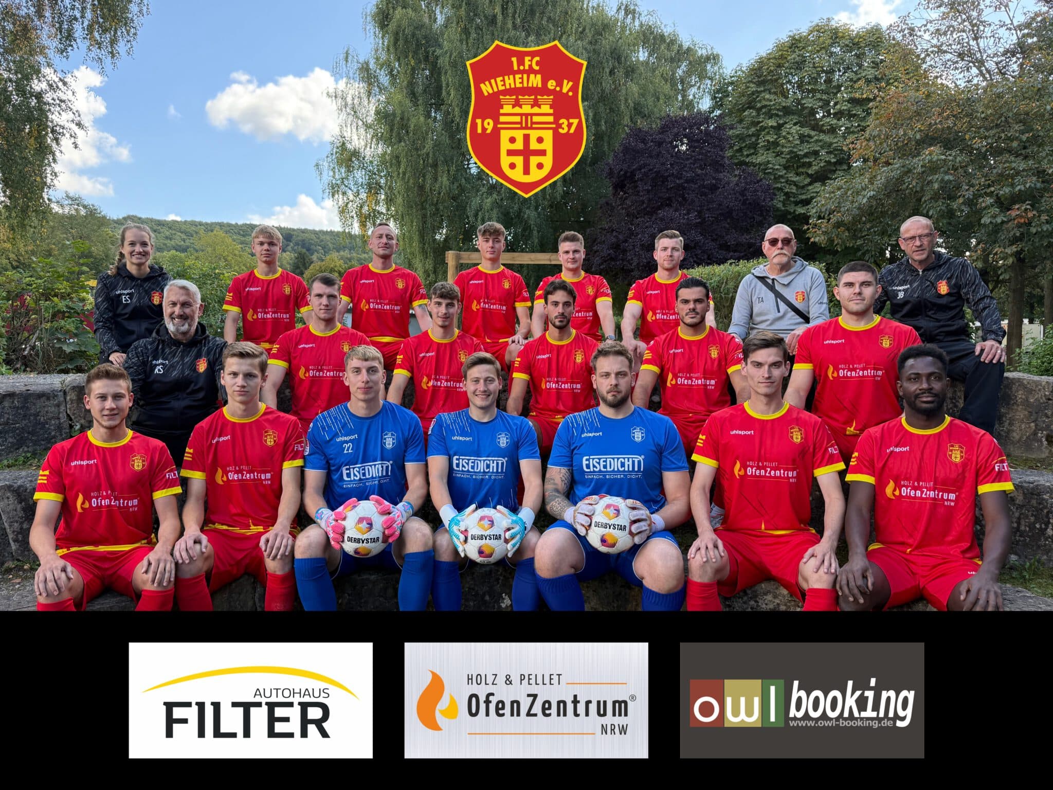 Hinten vl. Elisa Stamm, Johann Winkler, Tobias Puhl, Linus Herwing, Dirk Büsse,  Marius Bockelkamp, Theo Aust, Jörg Böhme. Mitte vl. Richard Söthe, Marlon Pott, Finn Versen, Florent Berisha, Arian Berisha, Alex Hopp. Unten vl. Dennis Eichmann, Lukas Stamm, Lukas Fieseler, Dennis Eichmann, Enrico   Jäger, Matti Rhode, charlier Menie
